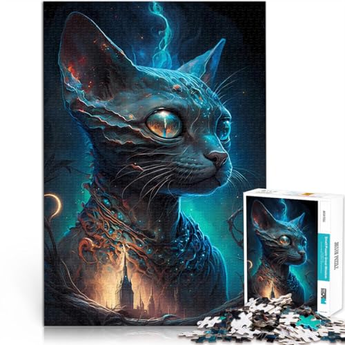 Puzzle für Erwachsene 1000 Teile Sphynx Katze Geliebte Aus Holz für 14+ DIY-Lernspiele ganze Familie eignet。Größe:50x75cm/19.6x29.5Zoll Puzzle für Erwachsene 1000 Teile Sphynx Katze Geliebte Aus Holz für 14+ DIY-Lernspiele ganze Familie eignet。Größe:50x75cm/19.6x29.5Zoll von CHTLIFQ