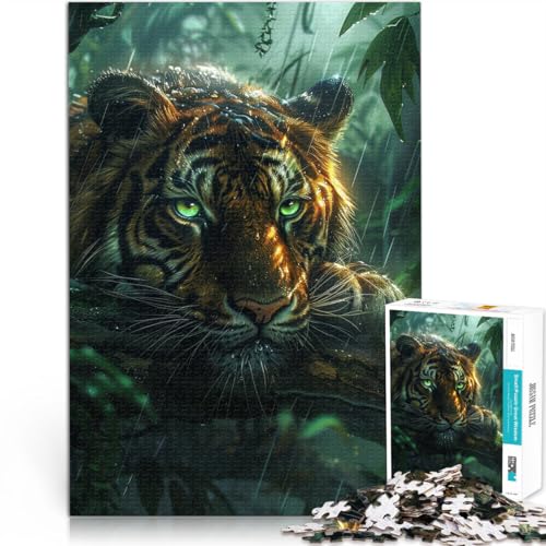 Puzzle für Erwachsene 1000 Teile Tropischer Regenwaldtiger Aus Holz Geeignet für Kinder ab 14 Jahren Herausforderndes Spiel Tolles Geschenk zum Spielen。Größe:50x75cm/19.6x29.5Zoll Puzzle für Erwachsene 1000 Teile Tropischer Regenwaldtiger Aus Holz Geeignet für Kinder ab 14 Jahren Herausforderndes Spiel Tolles Geschenk zum Spielen。Größe:50x75cm/19.6x29.5Zoll von CHTLIFQ