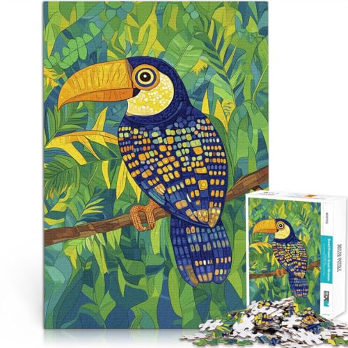 Puzzle für Erwachsene 1000 Teile Tukan im tropischen Dschungel Aus Karton für 14+ Herausforderndes Spiel Tolles Geschenk zum Spielen。Größe:26x38cm/10.2x14.9Zoll Puzzle für Erwachsene 1000 Teile Tukan im tropischen Dschungel Aus Karton für 14+ Herausforderndes Spiel Tolles Geschenk zum Spielen。Größe:26x38cm/10.2x14.9Zoll von CHTLIFQ