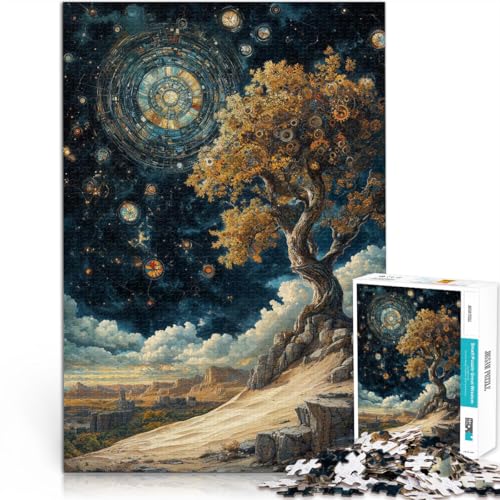 Puzzle für Erwachsene 1000 Teile Uhrwerkbaum Sternenhimmel Aus Holz ab 14 Jahren Heimdekorationsspielzeug Lustiges Geschenk。Größe:50x75cm/19.6x29.5Zoll Puzzle für Erwachsene 1000 Teile Uhrwerkbaum Sternenhimmel Aus Holz ab 14 Jahren Heimdekorationsspielzeug Lustiges Geschenk。Größe:50x75cm/19.6x29.5Zoll von CHTLIFQ