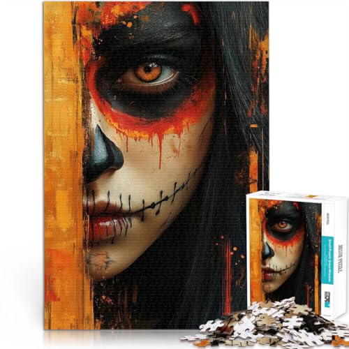 Puzzle für Erwachsene 1000 Teile Verstecktes Tag der Toten-Mädchen Aus Holz ab 14 Jahren Herausforderndes Spiel Spiele Spielzeug Geschenk。Größe:50x75cm/19.6x29.5Zoll Puzzle für Erwachsene 1000 Teile Verstecktes Tag der Toten-Mädchen Aus Holz ab 14 Jahren Herausforderndes Spiel Spiele Spielzeug Geschenk。Größe:50x75cm/19.6x29.5Zoll von CHTLIFQ