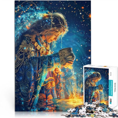 Puzzle für Erwachsene 1000 Teile Wassermann Aus Holz für 14+ Lernspielzeug zum Lernen Weihnachts- und Geburtstagsgeschenke。Größe:50x75cm/19.6x29.5Zoll Puzzle für Erwachsene 1000 Teile Wassermann Aus Holz für 14+ Lernspielzeug zum Lernen Weihnachts- und Geburtstagsgeschenke。Größe:50x75cm/19.6x29.5Zoll von CHTLIFQ