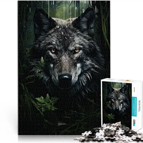 Puzzle für Erwachsene 1000 Teile Wolf Art Aus Holz ab 14 Jahren Herausforderndes Spiel Tolles Geschenk zum Spielen。Größe:50x75cm/19.6x29.5Zoll Puzzle für Erwachsene 1000 Teile Wolf Art Aus Holz ab 14 Jahren Herausforderndes Spiel Tolles Geschenk zum Spielen。Größe:50x75cm/19.6x29.5Zoll von CHTLIFQ