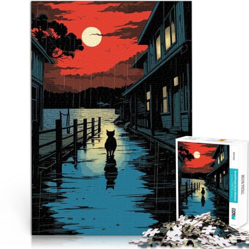 Puzzle für Erwachsene 1000 Teile japanische Katzenstadt Aus Holz für und ab 14 Jahren Quizspiel Lustige Aktivitäten für zu Hause, Geburtstagsgeschenk, Reisegeschenke。Größe:50x75cm/19.6x29.5Zoll Puzzle für Erwachsene 1000 Teile japanische Katzenstadt Aus Holz für und ab 14 Jahren Quizspiel Lustige Aktivitäten für zu Hause, Geburtstagsgeschenk, Reisegeschenke。Größe:50x75cm/19.6x29.5Zoll von CHTLIFQ