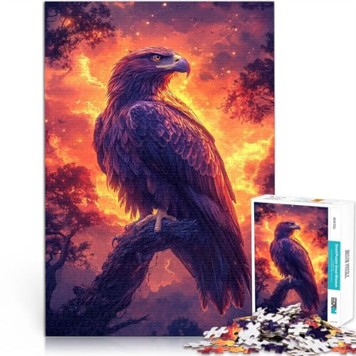 Puzzle für Erwachsene 2000 Teile Adler Aus Karton für und ab 14 Jahren für Lernspiel-Herausforderungsspielzeug Geschenk zum Geburtstag。Größe：70x100cm/27.5x39.3Zoll von CHTLIFQ