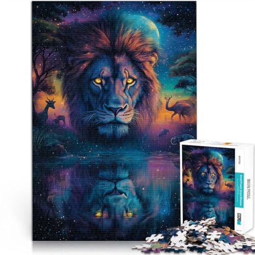 Puzzle für Erwachsene 2000 Teile Farbgemälde Löwe Aus Karton ab 14 Jahren Heimdekorationsspiel Gutes Geschenk。Größe:70x100cm/27.5x39.3Zoll Puzzle für Erwachsene 2000 Teile Farbgemälde Löwe Aus Karton ab 14 Jahren Heimdekorationsspiel Gutes Geschenk。Größe:70x100cm/27.5x39.3Zoll von CHTLIFQ
