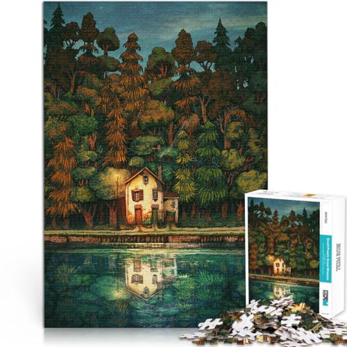 Puzzle für Erwachsene 2000 Teile Hütte im Wald Aus Karton ab 14 Jahren für die Heimdekoration Geschenkideen。Größe:70x100cm/27.5x39.3Zoll Puzzle für Erwachsene 2000 Teile Hütte im Wald Aus Karton ab 14 Jahren für die Heimdekoration Geschenkideen。Größe:70x100cm/27.5x39.3Zoll von CHTLIFQ