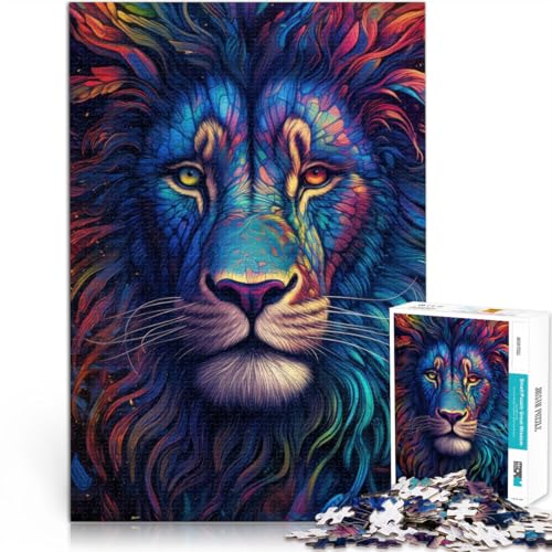 Puzzle für Erwachsene 2000 Teile Neon-Löwe, Nahaufnahme Aus Karton für und ab 14 Jahren einzigartiges Herausforderungsspiel Angeboten als Geschenk für die ganze Familie。Größe:70x100cm/27.5x39.3Zoll Puzzle für Erwachsene 2000 Teile Neon-Löwe, Nahaufnahme Aus Karton für und ab 14 Jahren einzigartiges Herausforderungsspiel Angeboten als Geschenk für die ganze Familie。Größe:70x100cm/27.5x39.3Zoll von CHTLIFQ