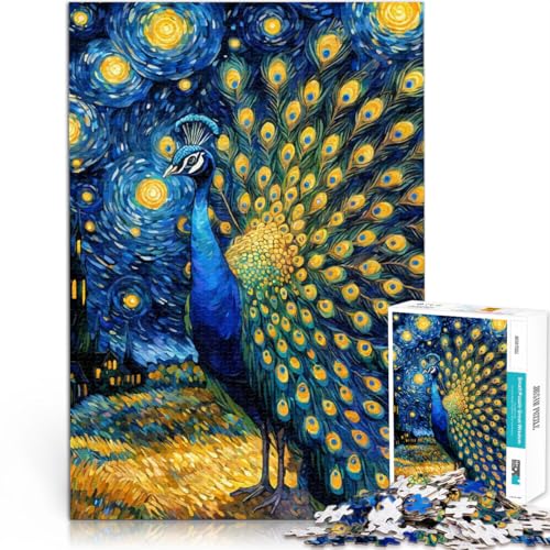 Puzzle für Erwachsene 2000 Teile Pfau unter der Sternennacht ~ Aus Karton für und ab 14 Jahren Lernspiele, Heimdekorationsspiel. Spiele Spielzeug Geschenk。Größe:70x100cm/27.5x39.3Zoll Puzzle für Erwachsene 2000 Teile Pfau unter der Sternennacht ~ Aus Karton für und ab 14 Jahren Lernspiele, Heimdekorationsspiel. Spiele Spielzeug Geschenk。Größe:70x100cm/27.5x39.3Zoll von CHTLIFQ