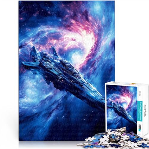 Puzzle für Erwachsene 2000 Teile Raumschiff im Nebel Aus Karton für und ab 14 Jahren Intellektuelles Spiel Lustiges Geschenk für die ganze Familie。Größe:70x100cm/27.5x39.3Zoll Puzzle für Erwachsene 2000 Teile Raumschiff im Nebel Aus Karton für und ab 14 Jahren Intellektuelles Spiel Lustiges Geschenk für die ganze Familie。Größe:70x100cm/27.5x39.3Zoll von CHTLIFQ