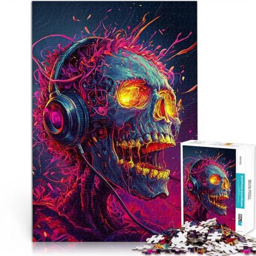 Puzzle für Erwachsene 2000 Teile Skelett hört Musik Aus Karton Geeignet für Kinder ab 14 Jahren Perfekte Dekoration Kunstwerk Geschenk。Größe:70x100cm/27.5x39.3Zoll Puzzle für Erwachsene 2000 Teile Skelett hört Musik Aus Karton Geeignet für Kinder ab 14 Jahren Perfekte Dekoration Kunstwerk Geschenk。Größe:70x100cm/27.5x39.3Zoll von CHTLIFQ