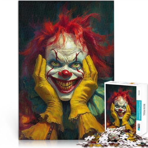 Puzzle für Erwachsene 2000 Teile Verrückter böser Clown Aus Karton für Kinder ab 14 Jahren Kunstdekoration für Zuhause tolles Geschenk。Größe:70x100cm/27.5x39.3Zoll Puzzle für Erwachsene 2000 Teile Verrückter böser Clown Aus Karton für Kinder ab 14 Jahren Kunstdekoration für Zuhause tolles Geschenk。Größe:70x100cm/27.5x39.3Zoll von CHTLIFQ