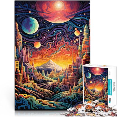 Puzzle für Erwachsene und Jugendliche 1000 Teile Psychedelisches Stadtkunstwerk Aus Karton Geeignet für Personen ab 14 Jahren Eltern-Kind-Interaktion Interessante Geschenke zur Stressreduzierung。 Puzzle für Erwachsene und Jugendliche 1000 Teile Psychedelisches Stadtkunstwerk Aus Karton Geeignet für Personen ab 14 Jahren Eltern-Kind-Interaktion Interessante Geschenke zur Stressreduzierung。 von CHTLIFQ