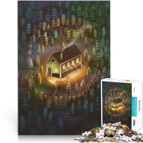 Puzzle für Erwachsene und Jugendliche 1000 Teile Warmes Haus im Wald Aus Karton Geeignet für Personen ab 14 Jahren Pädagogisches Lernspielzeug Familienspiele Geburtstagsgeschenk。Größe:26x38cm Puzzle für Erwachsene und Jugendliche 1000 Teile Warmes Haus im Wald Aus Karton Geeignet für Personen ab 14 Jahren Pädagogisches Lernspielzeug Familienspiele Geburtstagsgeschenk。Größe:26x38cm von CHTLIFQ