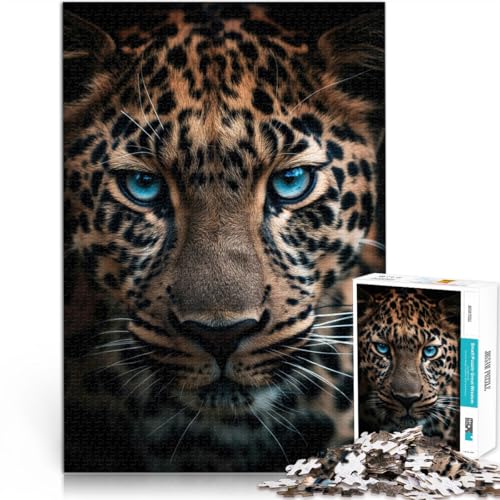 Puzzle für Erwachsene und Jugendliche 2000 Teile Blauäugiger Leopard Aus Karton Geeignet für Personen ab 14 Jahren Stressabbau-Spielzeug Geburtstagsgeschenk。Größe:70x100cm/27.5x39.3Zoll Puzzle für Erwachsene und Jugendliche 2000 Teile Blauäugiger Leopard Aus Karton Geeignet für Personen ab 14 Jahren Stressabbau-Spielzeug Geburtstagsgeschenk。Größe:70x100cm/27.5x39.3Zoll von CHTLIFQ