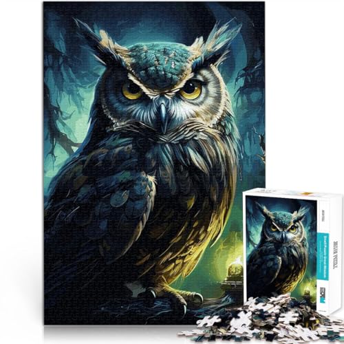 Puzzles für Erwachsene 1000 Puzzles Eulennacht Aus Holz für 14+ Antistress Urlaub zu Hause Zeit totschlagen Lustiges Geschenk für die ganze Familie。Größe:50x75cm/19.6x29.5Zoll Puzzles für Erwachsene 1000 Puzzles Eulennacht Aus Holz für 14+ Antistress Urlaub zu Hause Zeit totschlagen Lustiges Geschenk für die ganze Familie。Größe:50x75cm/19.6x29.5Zoll von CHTLIFQ