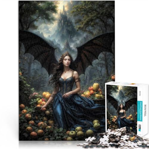 Puzzles für Erwachsene 1000 Puzzles Göttin Schwarzer Engel Aus Karton für 14+ Herausforderndes Spiel Tolles Geschenk zum Spielen。Größe:26x38cm/10.2x14.9Zoll Puzzles für Erwachsene 1000 Puzzles Göttin Schwarzer Engel Aus Karton für 14+ Herausforderndes Spiel Tolles Geschenk zum Spielen。Größe:26x38cm/10.2x14.9Zoll von CHTLIFQ