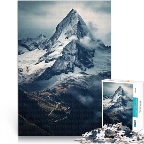 Puzzles für Erwachsene 1000 Puzzles Poster Berge Aus Karton für 14+ Unmögliches Spiel Geschenke zum 。Größe:26x38cm/10.2x14.9Zoll Puzzles für Erwachsene 1000 Puzzles Poster Berge Aus Karton für 14+ Unmögliches Spiel Geschenke zum 。Größe:26x38cm/10.2x14.9Zoll von CHTLIFQ