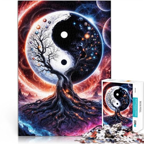 Puzzles für Erwachsene 1000 Puzzles Yin Yang Baum des Lebens Aus Holz für 14+ Antistress Urlaub zu Hause Zeit totschlagen Lustiges Geschenk für die ganze Familie。Größe:50x75cm/19.6x29.5Zoll Puzzles für Erwachsene 1000 Puzzles Yin Yang Baum des Lebens Aus Holz für 14+ Antistress Urlaub zu Hause Zeit totschlagen Lustiges Geschenk für die ganze Familie。Größe:50x75cm/19.6x29.5Zoll von CHTLIFQ