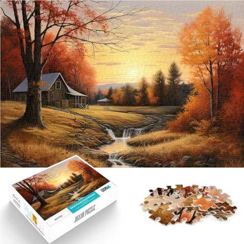 Puzzles für Erwachsene 2000 Puzzles Herbstlandschaft Aus Karton für 14+ Anti-Stress-Spielzeug Tolle Geschenke und Spielzeuge。Größe：70x100cm/27.5x39.3Zoll von CHTLIFQ