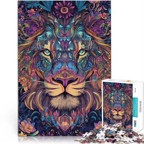 Puzzles für Erwachsene 2000 Puzzles Löwe in farbenfroher Kunst Aus Karton für 14+ Herausforderndes Spielzeug Es eignet ganze Familie。Größe:70x100cm/27.5x39.3Zoll Puzzles für Erwachsene 2000 Puzzles Löwe in farbenfroher Kunst Aus Karton für 14+ Herausforderndes Spielzeug Es eignet ganze Familie。Größe:70x100cm/27.5x39.3Zoll von CHTLIFQ