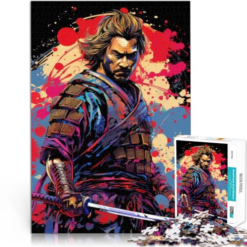Puzzles für Erwachsene 2000 Puzzles Samurai - Die Kunst des einsamen Samurai Aus Karton für 14+ Herausforderndes Spiel Tolles Geschenk zum Spielen。Größe：70x100cm/27.5x39.3Zoll von CHTLIFQ