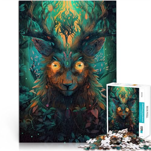 Schweres Puzzle für Erwachsene, 1000 Teile Geist des Waldes Aus Holz ab 14 Jahren Lernspielzeug zum Lernen Weihnachts- und Geburtstagsgeschenke。Größe:50x75cm/19.6x29.5Zoll Schweres Puzzle für Erwachsene, 1000 Teile Geist des Waldes Aus Holz ab 14 Jahren Lernspielzeug zum Lernen Weihnachts- und Geburtstagsgeschenke。Größe:50x75cm/19.6x29.5Zoll von CHTLIFQ