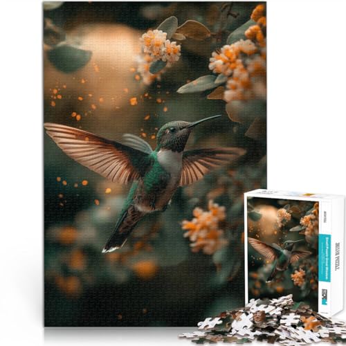 Schweres Puzzle für Erwachsene, 1000 Teile Kolibri im Flug Aus Holz ab 14 Jahren Für Familienspaß Geburtstagsgeschenk, Geschenke, Wandkunst。Größe:50x75cm/19.6x29.5Zoll Schweres Puzzle für Erwachsene, 1000 Teile Kolibri im Flug Aus Holz ab 14 Jahren Für Familienspaß Geburtstagsgeschenk, Geschenke, Wandkunst。Größe:50x75cm/19.6x29.5Zoll von CHTLIFQ