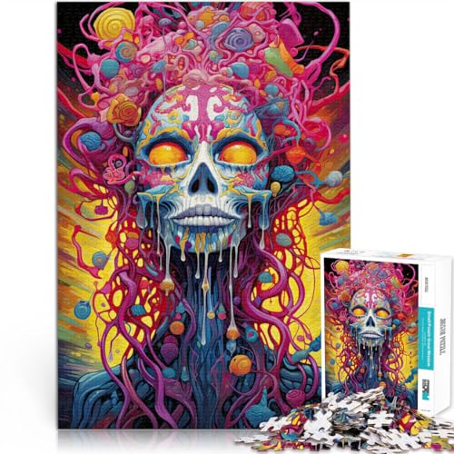 Schweres Puzzle für Erwachsene, 1000 Teile Psychedelische Kunst Aus Karton ab 14 Jahren Heimdekoration Schenkung von Kunstwerken。Größe:26x38cm/10.2x14.9Zoll Schweres Puzzle für Erwachsene, 1000 Teile Psychedelische Kunst Aus Karton ab 14 Jahren Heimdekoration Schenkung von Kunstwerken。Größe:26x38cm/10.2x14.9Zoll von CHTLIFQ