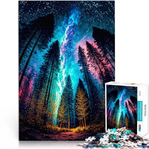 Schweres Puzzle für Erwachsene, 1000 Teile Sternennacht Aus Karton ab 14 Jahren Anti-Stress-Spielzeug Tolle Geschenke und Spielzeuge。Größe：26x38cm/10.2x14.9Zoll von CHTLIFQ