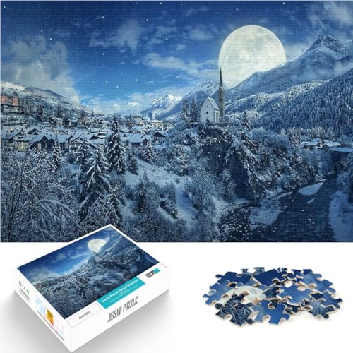 Schweres Puzzle für Erwachsene, 1000 Teile Winter Schnee Weihnachten Aus Holz ab 14 Jahren Herausforderndes Spiel Tolles Geschenk zum Spielen。Größe:50x75cm/19.6x29.5Zoll Schweres Puzzle für Erwachsene, 1000 Teile Winter Schnee Weihnachten Aus Holz ab 14 Jahren Herausforderndes Spiel Tolles Geschenk zum Spielen。Größe:50x75cm/19.6x29.5Zoll von CHTLIFQ