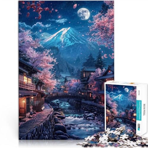 Schweres Puzzle für Erwachsene, 1000 Teile japanischer Berg Fuji Aus Karton ab 14 Jahren Familienaktivitäten Geburtstagsgeschenk。Größe:26x38cm/10.2x14.9Zoll Schweres Puzzle für Erwachsene, 1000 Teile japanischer Berg Fuji Aus Karton ab 14 Jahren Familienaktivitäten Geburtstagsgeschenk。Größe:26x38cm/10.2x14.9Zoll von CHTLIFQ