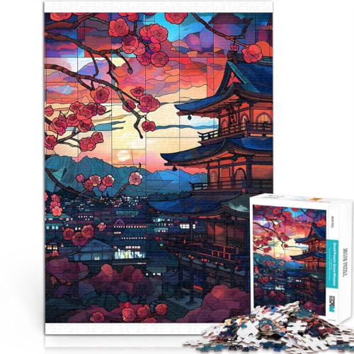 Schweres Puzzle für Erwachsene, 2000 Teile Kirschblüte in Kyoto Aus Karton ab 14 Jahren Anti-Stress-Spielzeug Tolle Geschenke und Spielzeuge。Größe：70x100cm/27.5x39.3Zoll von CHTLIFQ