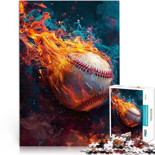 für Erwachsene 1000 Teile Puzzle Abstrakte Baseball-Flammen Aus Holz für Kinder ab 14 Jahren Anti-Stress-Lernspielzeug Geburtstagsgeschenk, Geschenke, Wandkunst。Größe:50x75cm/19.6x29.5Zoll für Erwachsene 1000 Teile Puzzle Abstrakte Baseball-Flammen Aus Holz für Kinder ab 14 Jahren Anti-Stress-Lernspielzeug Geburtstagsgeschenk, Geschenke, Wandkunst。Größe:50x75cm/19.6x29.5Zoll von CHTLIFQ