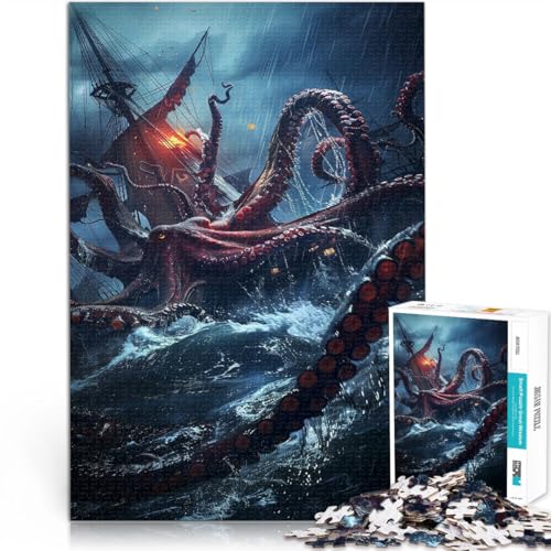 für Erwachsene 1000-Teile-Puzzle Der Kraken Aus Karton Geeignet für Kinder ab 14 Jahren Lernspielzeug für die ganze Familie Spiele Spielzeug Geschenk。Größe:38x52cm/14.9x20.4Zoll für Erwachsene 1000-Teile-Puzzle Der Kraken Aus Karton Geeignet für Kinder ab 14 Jahren Lernspielzeug für die ganze Familie Spiele Spielzeug Geschenk。Größe:38x52cm/14.9x20.4Zoll von CHTLIFQ