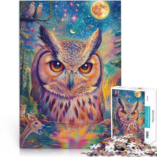 für Erwachsene 1000 Teile Puzzle Farbgemälde Eule Aus Holz für Kinder ab 14 Jahren Home Dekoration Spiel Spielzeug Weihnachtsspiel Geschenke für Frauen。Größe:50x75cm/19.6x29.5Zoll für Erwachsene 1000 Teile Puzzle Farbgemälde Eule Aus Holz für Kinder ab 14 Jahren Home Dekoration Spiel Spielzeug Weihnachtsspiel Geschenke für Frauen。Größe:50x75cm/19.6x29.5Zoll von CHTLIFQ