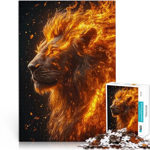 für Erwachsene 1000-Teile-Puzzle Feuerlöwenkönig Aus Karton Geeignet für Kinder ab 14 Jahren Lernspielzeug-Herausforderung Tolle Geschenke und Spielzeuge。Größe:38x52cm/14.9x20.4Zoll für Erwachsene 1000-Teile-Puzzle Feuerlöwenkönig Aus Karton Geeignet für Kinder ab 14 Jahren Lernspielzeug-Herausforderung Tolle Geschenke und Spielzeuge。Größe:38x52cm/14.9x20.4Zoll von CHTLIFQ