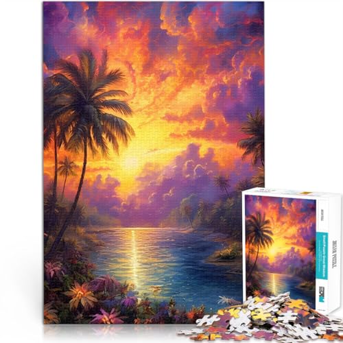 für Erwachsene 1000-Teile-Puzzle Landschaftskunst Aus Karton Geeignet für Kinder ab 14 Jahren Stressabbau Schwierige Herausforderung Geschenk zum Geburtstag。Größe：26x38cm/10.2x14.9Zoll von CHTLIFQ