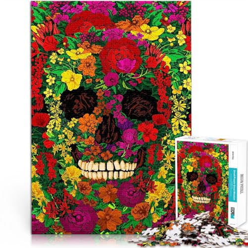 für Erwachsene 1000 Teile Puzzle Totenköpfe und Blumen Regenbogen Aus Karton für Kinder ab 14 Jahren Quizspiel Lustige Aktivitäten für zu Hause, Geburtstagsgeschenk, Reisegeschenke。Größe:38x52cm für Erwachsene 1000 Teile Puzzle Totenköpfe und Blumen Regenbogen Aus Karton für Kinder ab 14 Jahren Quizspiel Lustige Aktivitäten für zu Hause, Geburtstagsgeschenk, Reisegeschenke。Größe:38x52cm von CHTLIFQ