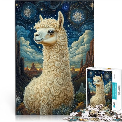 für Erwachsene 1000-teiliges Puzzle Alpaka-Kunst Aus Holz ab 14 Jahren Spielzeug-Intellektuelles Spiel Angebot als Geschenk für die ganze Familie。Größe:50x75cm/19.6x29.5Zoll für Erwachsene 1000-teiliges Puzzle Alpaka-Kunst Aus Holz ab 14 Jahren Spielzeug-Intellektuelles Spiel Angebot als Geschenk für die ganze Familie。Größe:50x75cm/19.6x29.5Zoll von CHTLIFQ