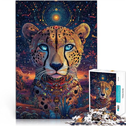 für Erwachsene 1000-teiliges Puzzle Fantasy-Geparden-Kunst Aus Karton ab 14 Jahren Wohndeko Als Geschenk für die ganze Familie und Freunde。Größe:26x38cm/10.2x14.9Zoll für Erwachsene 1000-teiliges Puzzle Fantasy-Geparden-Kunst Aus Karton ab 14 Jahren Wohndeko Als Geschenk für die ganze Familie und Freunde。Größe:26x38cm/10.2x14.9Zoll von CHTLIFQ