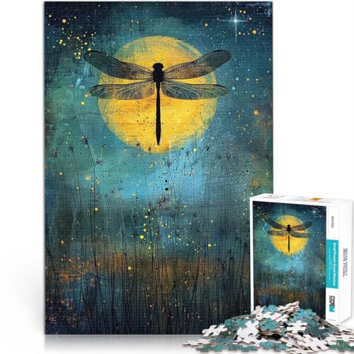 für Erwachsene 1000-teiliges Puzzle Mondbeschienene Libelle Aus Holz ab 14 Jahren Unmögliches Spiel Geschenke zum 。Größe:50x75cm/19.6x29.5Zoll für Erwachsene 1000-teiliges Puzzle Mondbeschienene Libelle Aus Holz ab 14 Jahren Unmögliches Spiel Geschenke zum 。Größe:50x75cm/19.6x29.5Zoll von CHTLIFQ