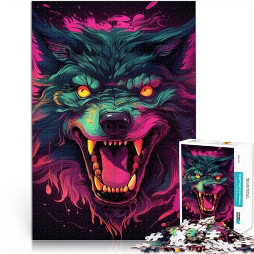 für Erwachsene 1000-teiliges Puzzle böser Wolf Aus Karton ab 14 Jahren pädagogisches Lernen Tolles Geschenk。Größe:26x38cm/10.2x14.9Zoll für Erwachsene 1000-teiliges Puzzle böser Wolf Aus Karton ab 14 Jahren pädagogisches Lernen Tolles Geschenk。Größe:26x38cm/10.2x14.9Zoll von CHTLIFQ