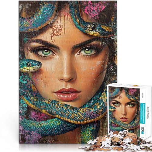 für Erwachsene 2000 Teile Puzzle Frau und Schlange Aus Karton für Kinder ab 14 Jahren Spiel Wanddekoration Einzigartige Geschenke zum Geburtstag und zu Weihnachten。Größe:70x100cm/27.5x39.3Zoll für Erwachsene 2000 Teile Puzzle Frau und Schlange Aus Karton für Kinder ab 14 Jahren Spiel Wanddekoration Einzigartige Geschenke zum Geburtstag und zu Weihnachten。Größe:70x100cm/27.5x39.3Zoll von CHTLIFQ