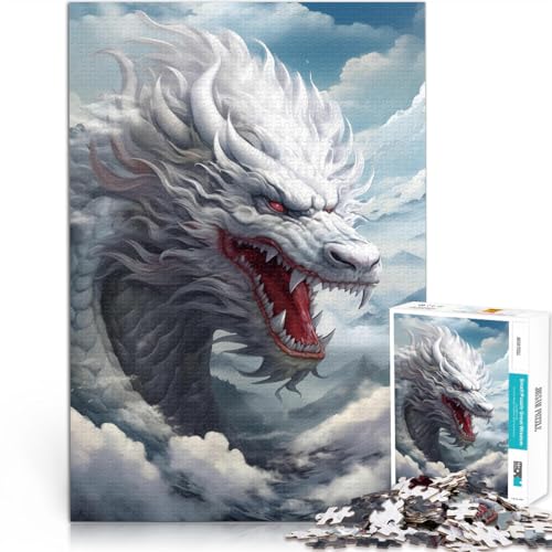 für Erwachsene 2000-teiliges Puzzle Weißer Drache Aus Karton ab 14 Jahren Intellektuelles Spiel Geschenk zum Geburtstag。Größe:70x100cm/27.5x39.3Zoll für Erwachsene 2000-teiliges Puzzle Weißer Drache Aus Karton ab 14 Jahren Intellektuelles Spiel Geschenk zum Geburtstag。Größe:70x100cm/27.5x39.3Zoll von CHTLIFQ