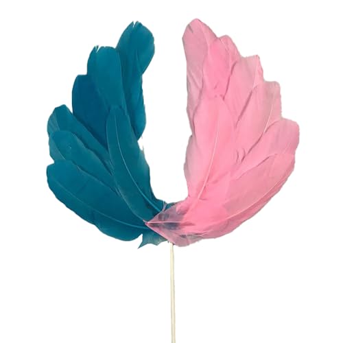 Geburtstagstorte Deko 2 Stück Tortendeko Dekoration Kuchen Dekoration Kuchen Topper Federn Cake Topper Tortenafsätze Feder Weihnachtstorte Deko Cupcake Topper Für Geburtstagstorte Party von CHTME