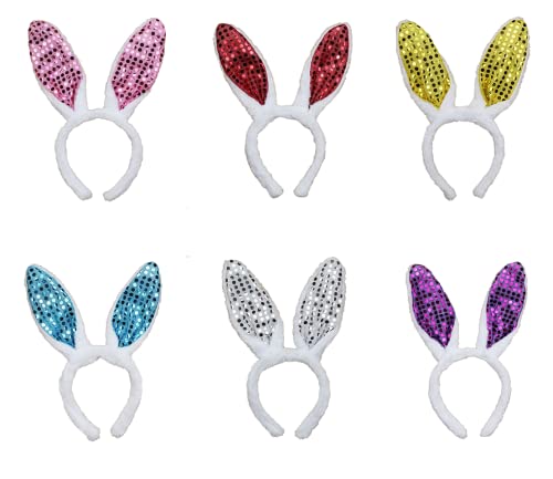 CHUANGOU 6 pcs Hasen Haarreif,Plüsch Hase Ohren,Easter Bunny Ears Hair Bands for Easter Costume Cosplay. CHUANGOU 6 pcs Hasen Haarreif,Plüsch Hase Ohren,Easter Bunny Ears Hair Bands for Easter Costume Cosplay. von CHUANGOU