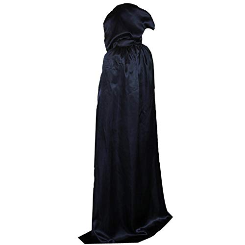 CHUANGOU Halloween Umhang Schwarz Vampir Umhang Unisex Halloween Umhang Karneval Fasching Kostüm Cosplay Cape mit Kapuze,110CM CHUANGOU Halloween Umhang Schwarz Vampir Umhang Unisex Halloween Umhang Karneval Fasching Kostüm Cosplay Cape mit Kapuze,110CM von CHUANGOU