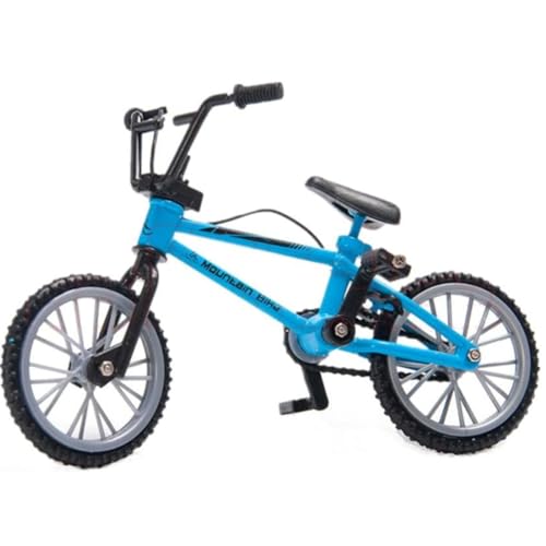 CHUANGOU Miniatur Fahrrad, Legierung Deko Fahrrad, Fahrrad Miniatur, Miniatur deko für Unterricht, Büro, Club, für Miniatur Fahrradfahrer, Fahrradliebhaber, Blau von CHUANGOU