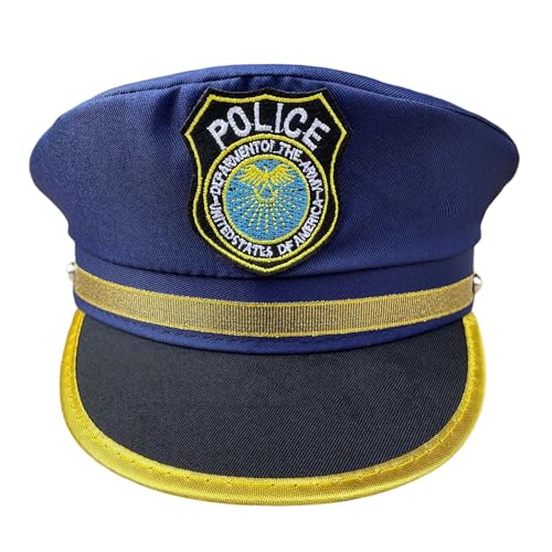 CHUANGOU Police Hat Costumes for Men Halloween Costumes for Cosplay Costumes Police Officer Role Play Cop Costume Hat CHUANGOU Police Hat Costumes for Men Halloween Costumes for Cosplay Costumes Police Officer Role Play Cop Costume Hat von CHUANGOU
